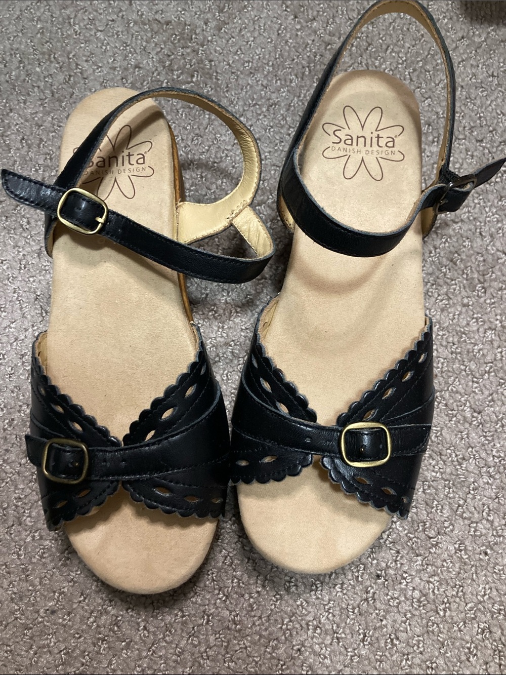 SANITA WOMEN'S DAWN PLATFORM HEELS SANDALS - BLACK